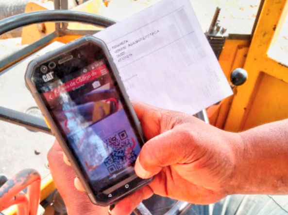 QR Code e Survey123 no carregamento de minério - imagem 2