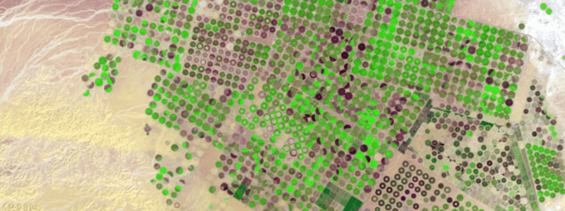Contagem de pivôs de irrigação - 5 razões para utilizar imagens Landsat no ArcGIS