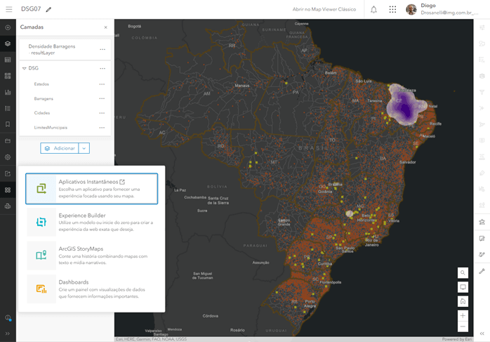 Dsg Visualiza O Avan Ada De Dados Geoespaciais Arcgis Online