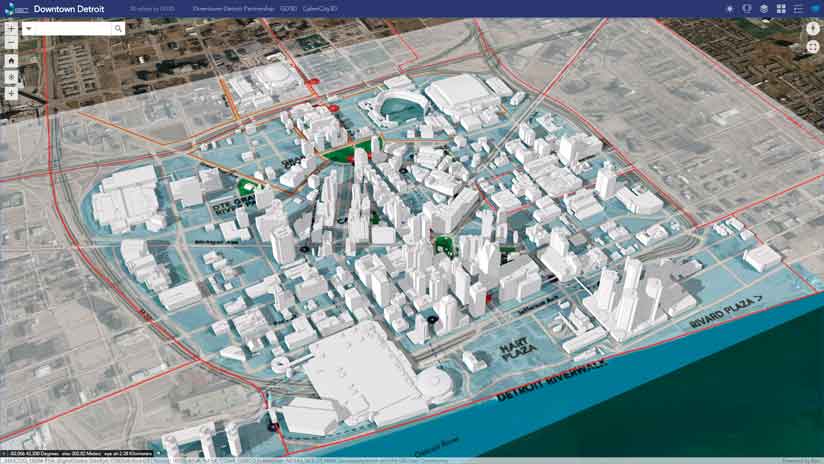 novo desenvolvimento urbano com mapas 3D - imagem 1
