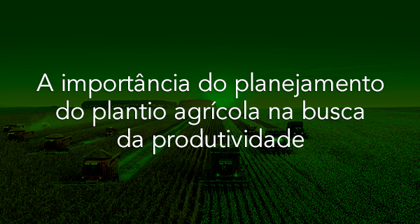 A importância do planejamento do plantio agrícola na busca da produtividade