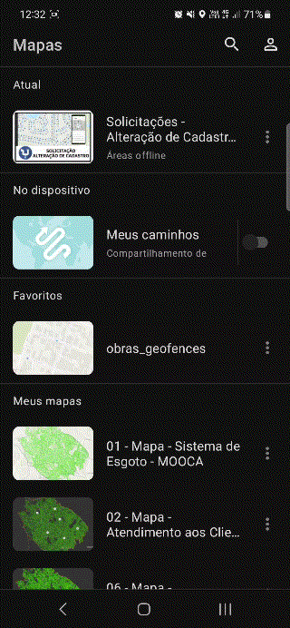 animação mostrando como criar geofences para mostrar localização