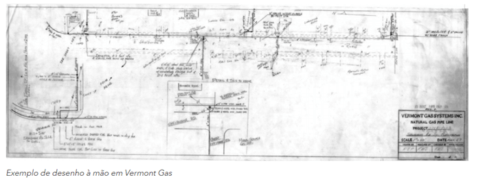 Exemplo de desenho à mão de Vermont Gas