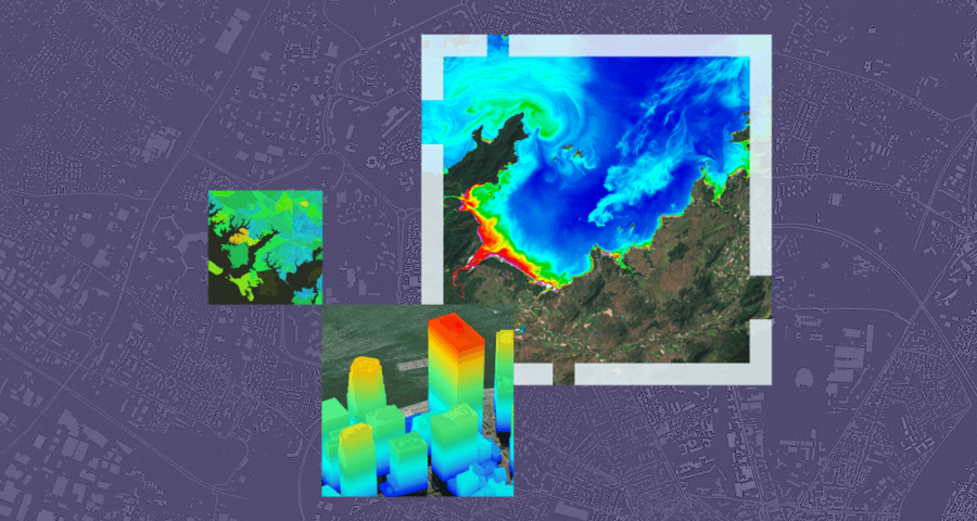 Mapas e relevos de prédios no ArcGIS