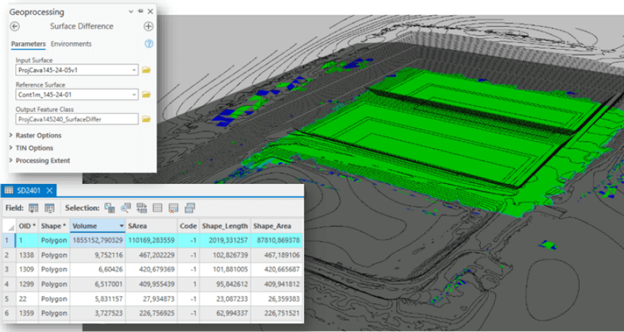Terrreno em representação 3D