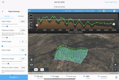 Visão superior de um terreno com desníveis dentro do software para Autodesk