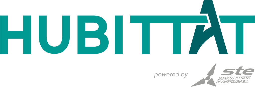 Logotipo do Hubittat, laboratório de inovação da STE S/A.
