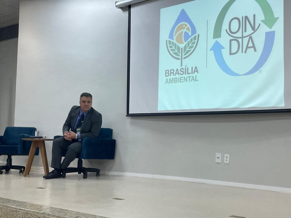 Valterson da Silva (Secretário Executivo do IBRAM) acompanha os debates sobre fiscalização ambiental digital e uso de dados espaciais em tempo real.