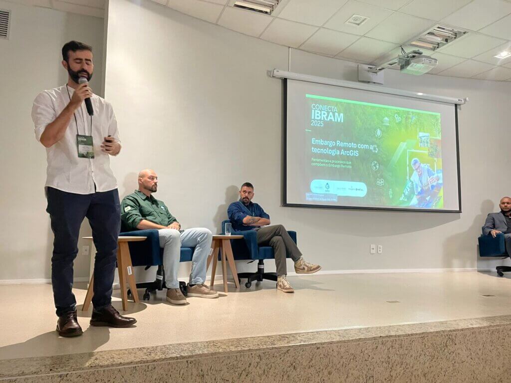 Vitor Hugo Chagas (IBRAM-DF) apresenta os avanços e funcionalidades do Observatório da Natureza e Desempenho Ambiental (ONDA), plataforma de indicadores ambientais abertos.